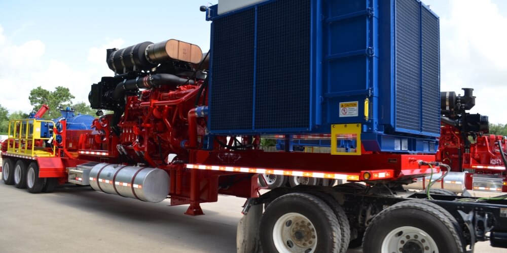 Dual-fuel frac pump