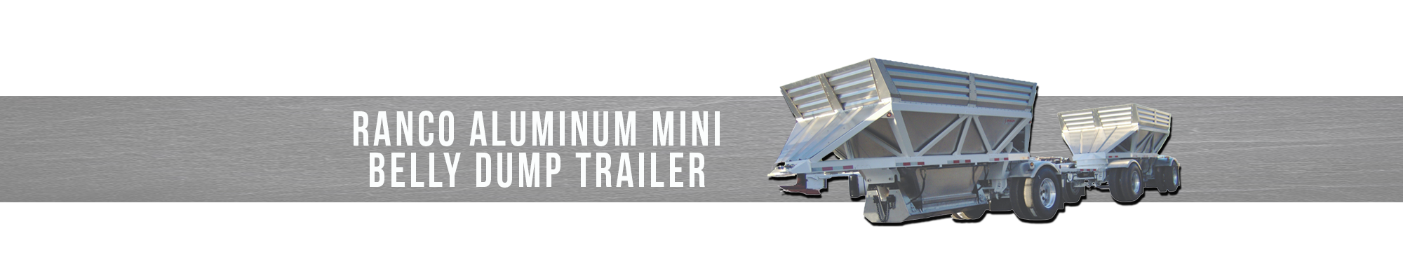 RANCO Aluminum Mini Belly Dump Trailer